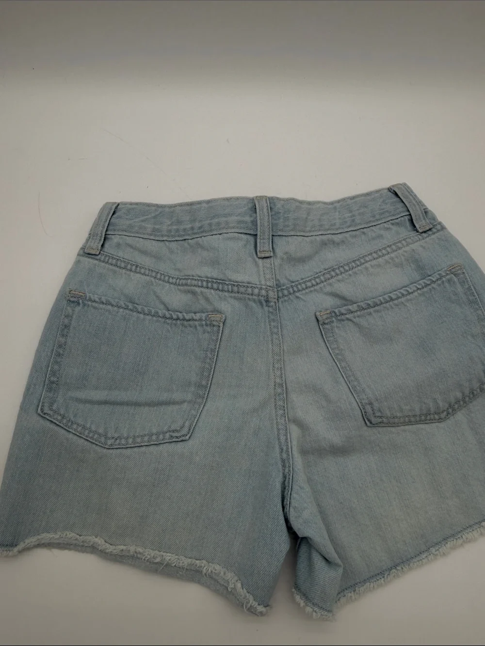 Old Navy Light Blue Denim Shorts with Frayed Hem